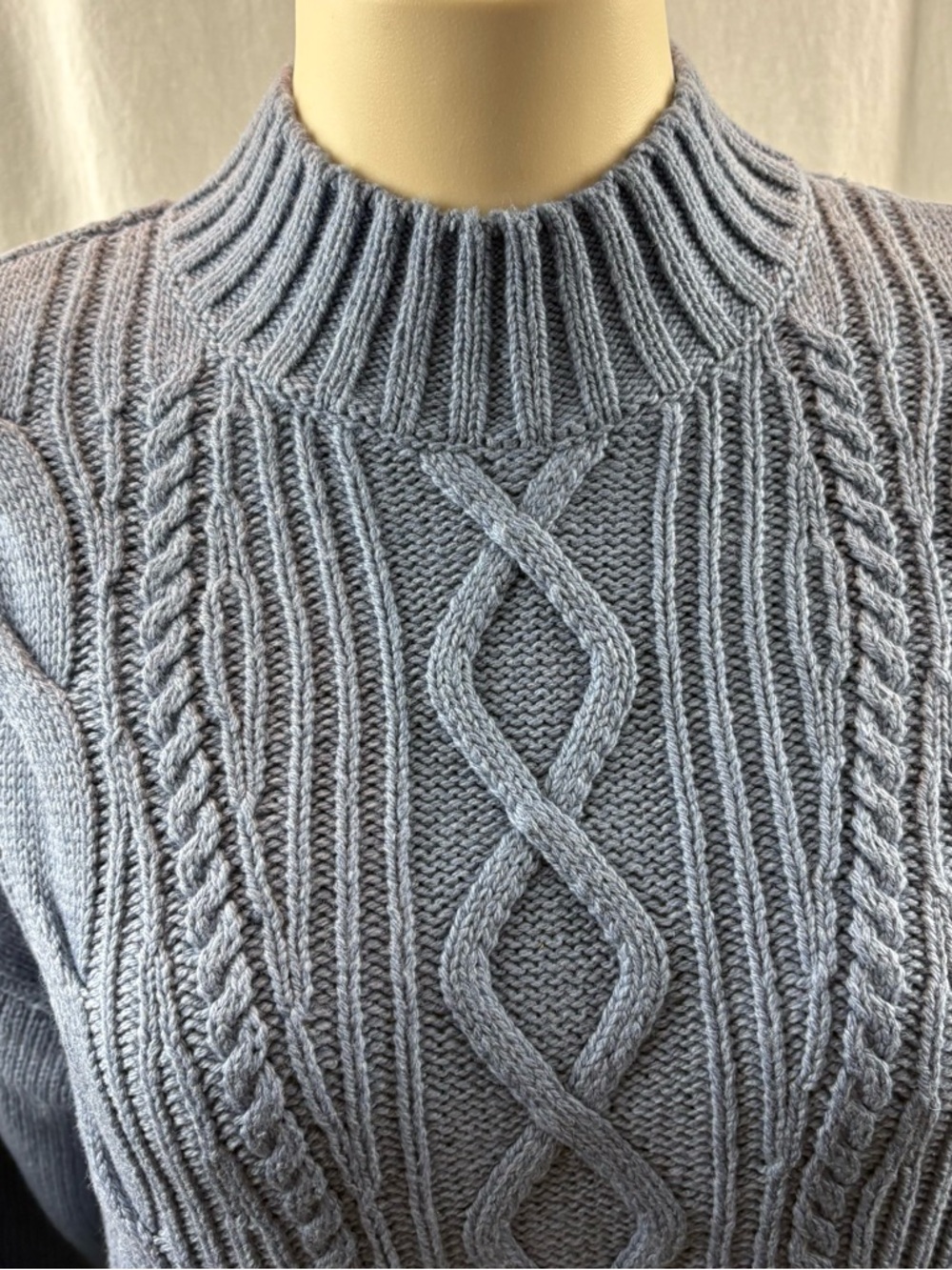Soia & Kyo Dusty Blue Chelsea Sweater S - Picture 9 of 13